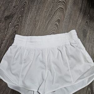 Lululemon Athletica White Athletic Shorts